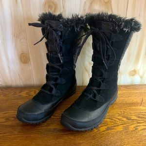 North Face Black Nuptse Purna Winter Boots